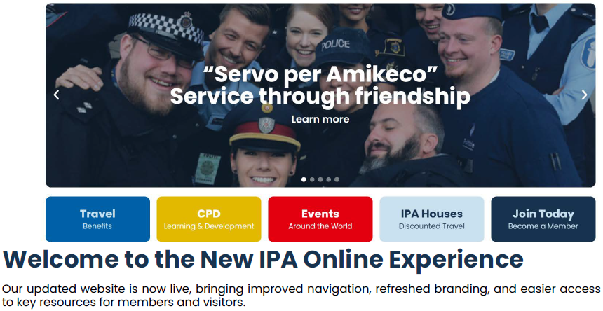 * * * DE INERNATIONALE IPA-HOMEPAGE IS VERNIEUWD * * *