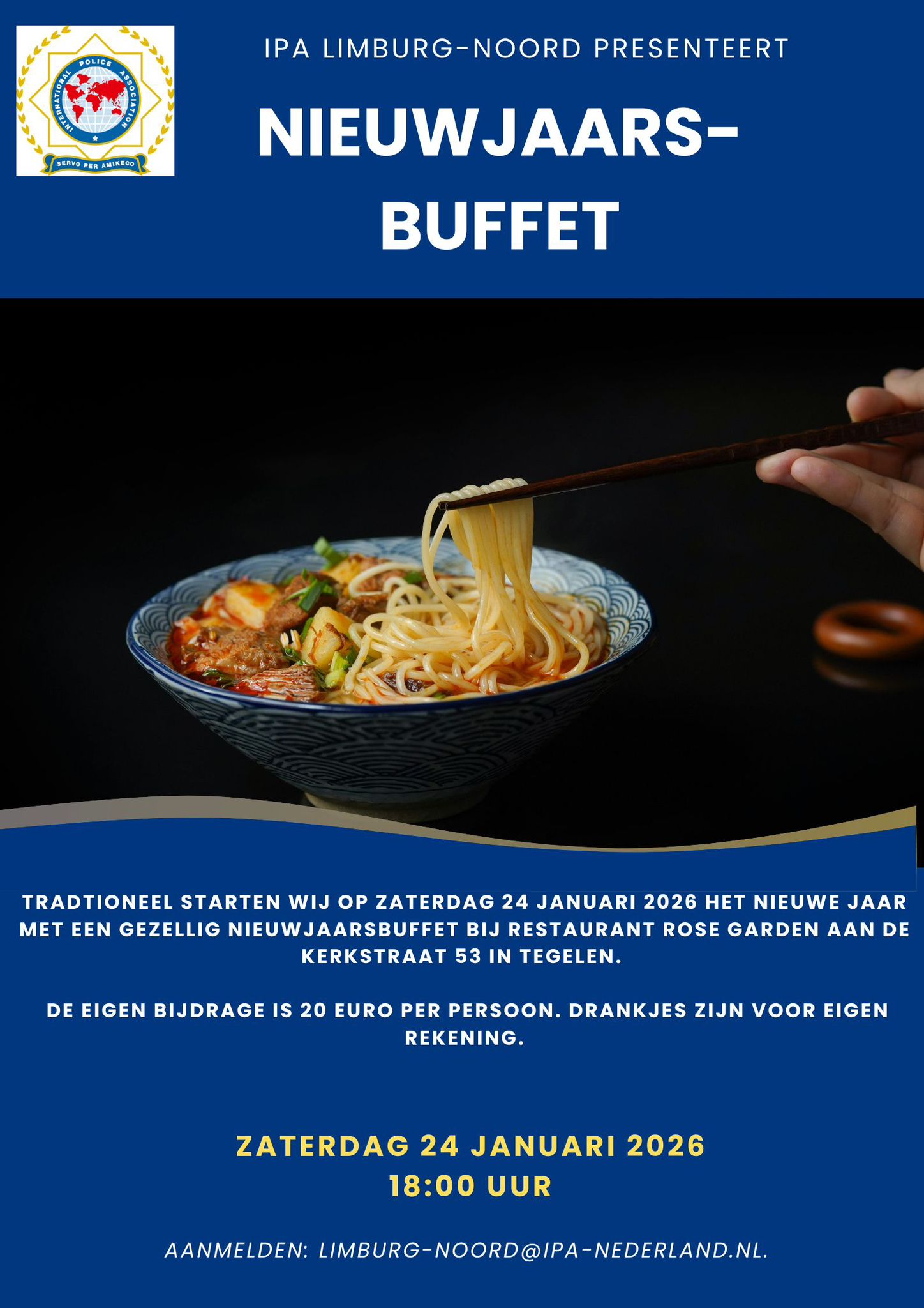 Nieuwjaarsbuffet 24 januari 2026