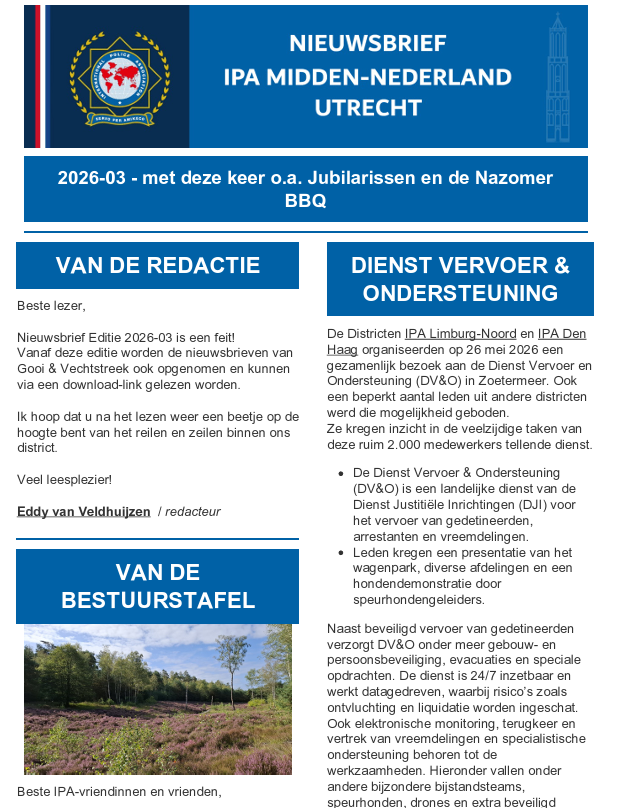 IPA District Utrecht Nieuwsbrief 2026-3